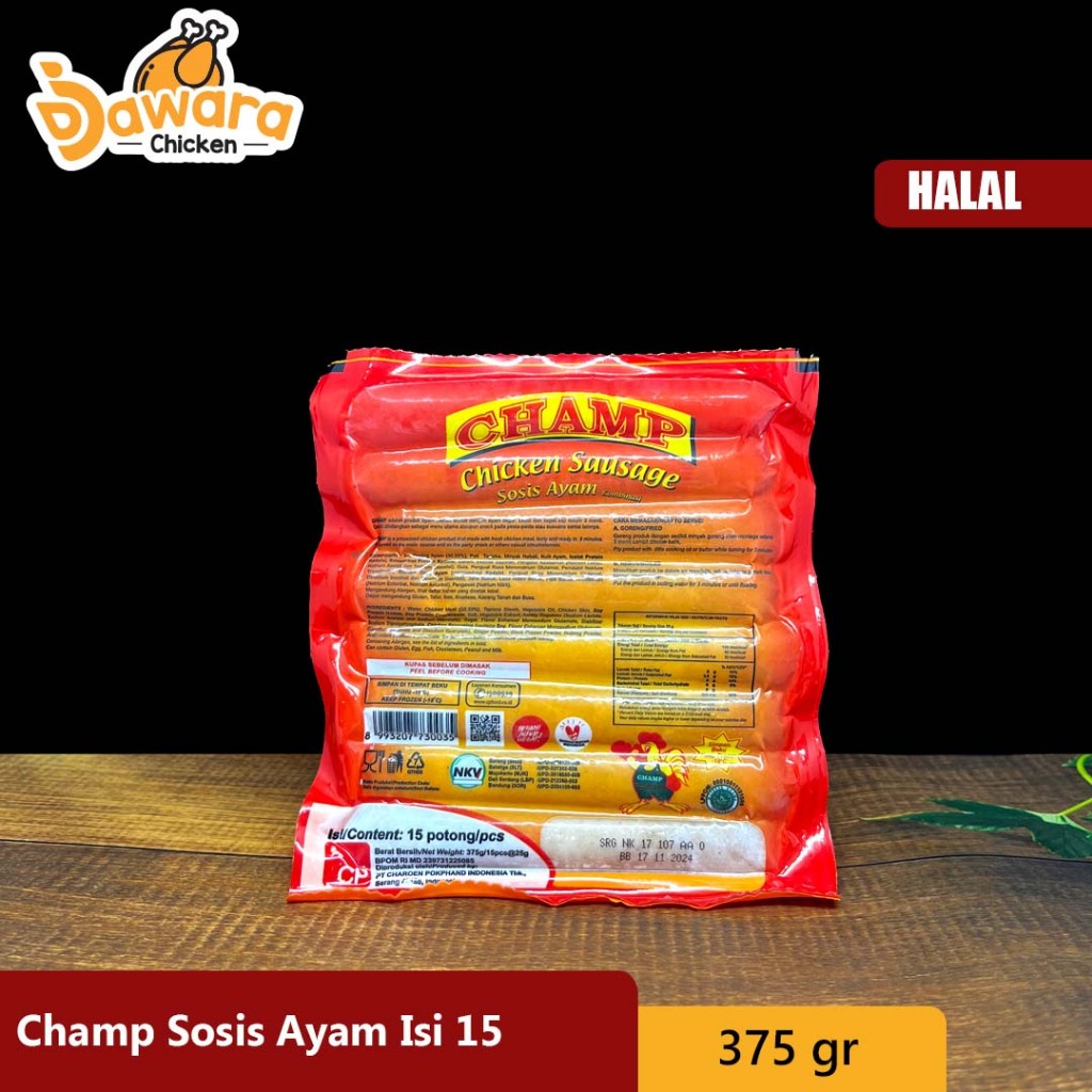 

Champ Sosis Ayam Isi 15 375gr