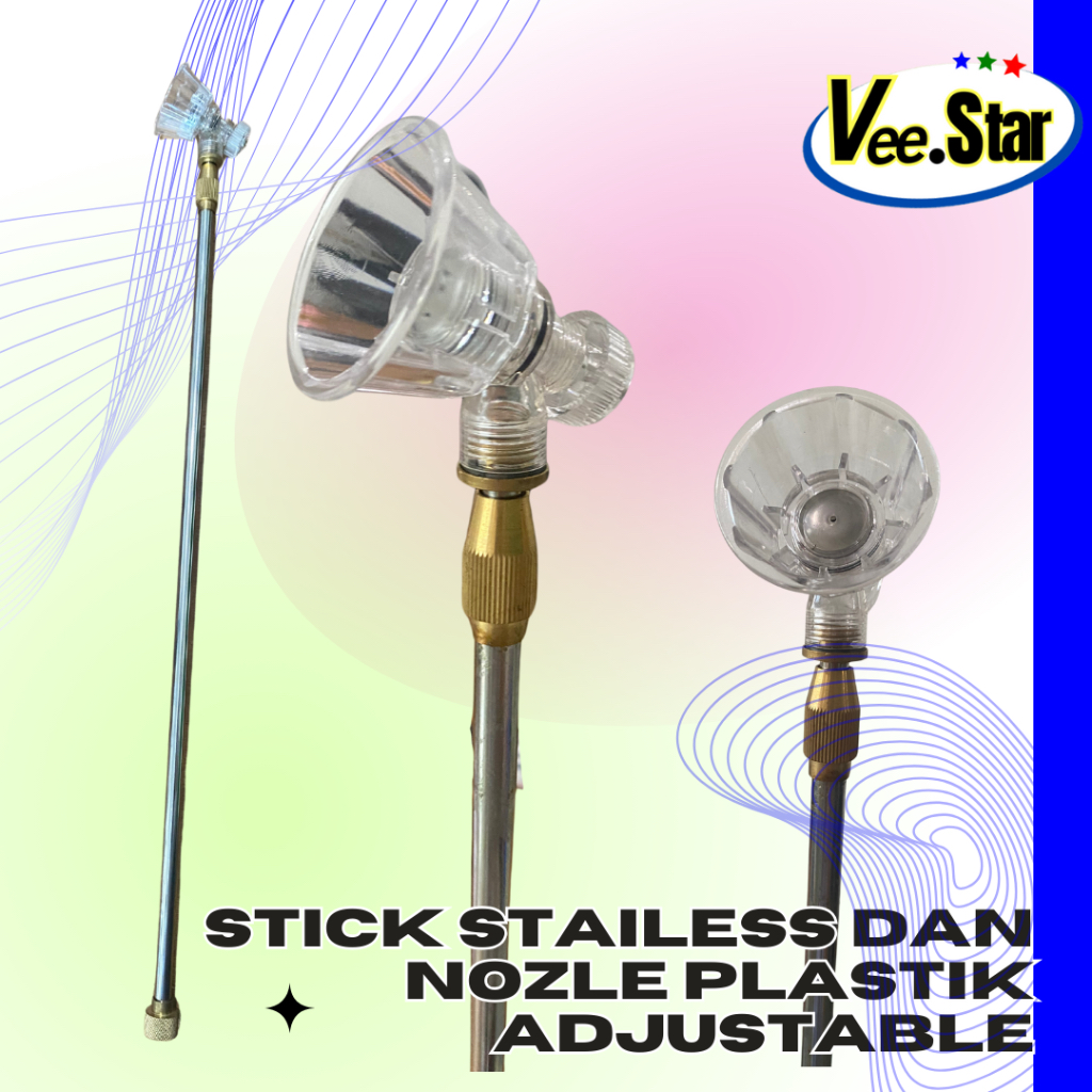 Stik Stenlis Sprayer + Nozle plastik Transparan