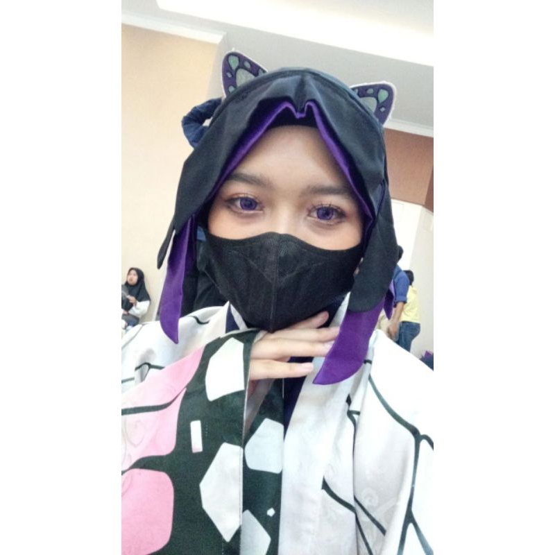 HIJAB ANIME INSTAN COSPLAY Shinobu Kochou (PRELOVED)