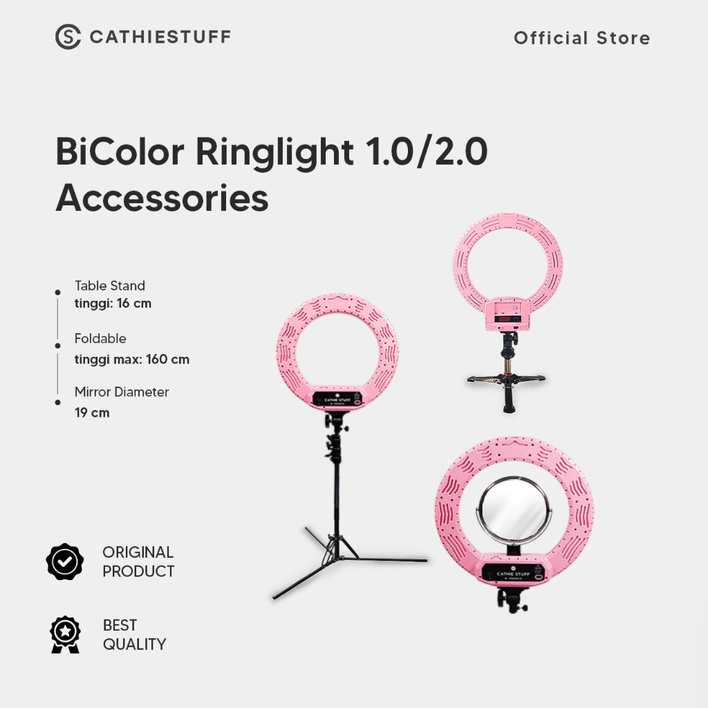 Cathiestuff Accessories Bi Color Ringlight 1.0 / 2.0 | Bi Color Fold Ringlight