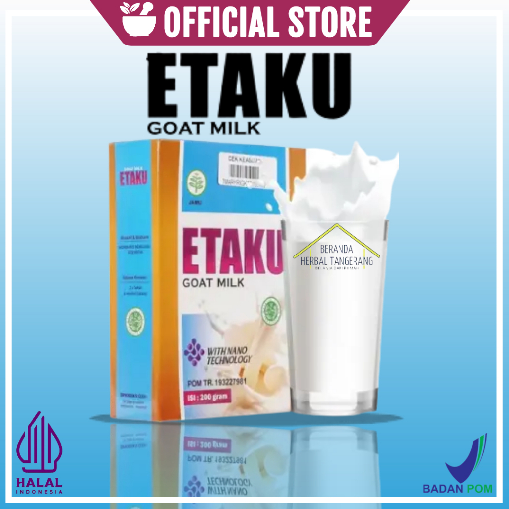 

Susu Penunjang Diet Walatra Etaku Goat Milk Atasi Anemia - Meningkatkan Penggunaan Zat Besi - Susu Etaku - Nutrisi Baik dan Alami