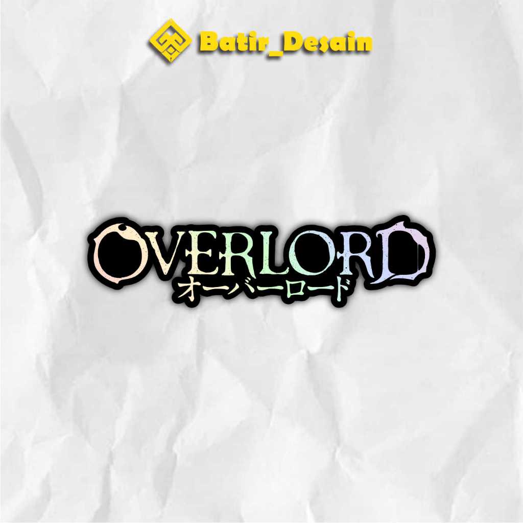 

Stiker Logo Overlord Sticker case hp & laptop ukuran 7,6 cm