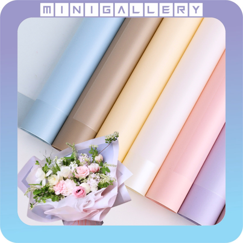 

20 LEMBAR Big Line Frame Kertas Buket Flower Wrapping Cellophane Hand Bouquet KB6094