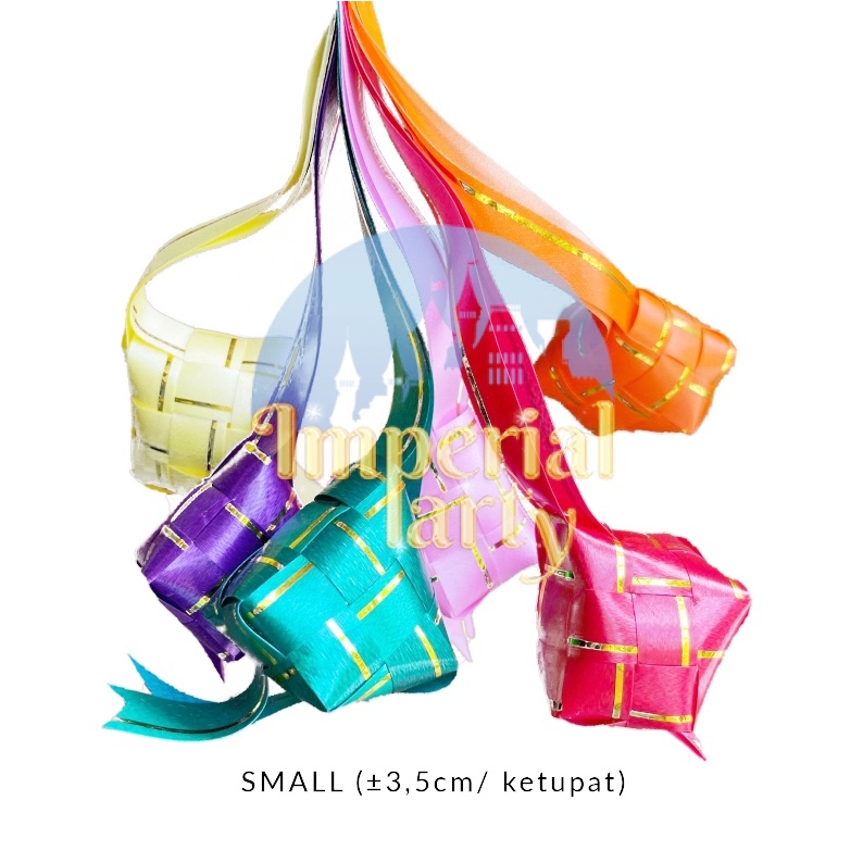 

Ketupat Pita Hias Lebaran Warna Warni Kecil 6 Pcs Diamond