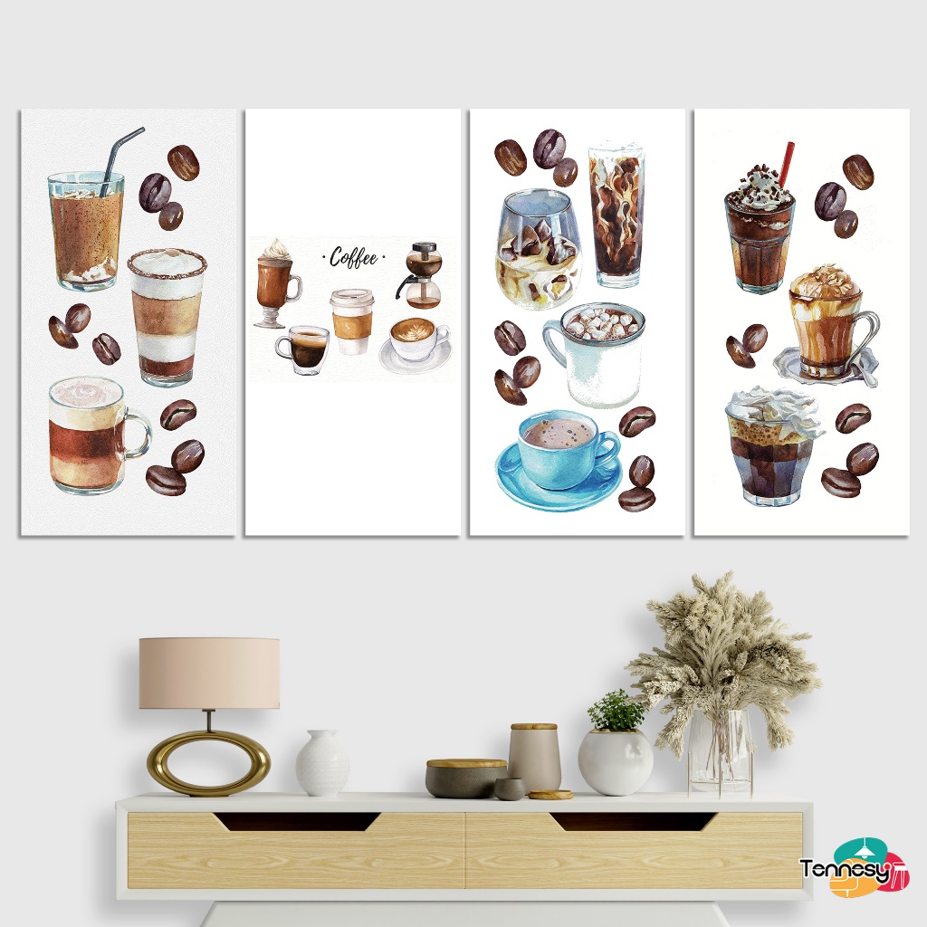 HIASAN DINDING WALL DECOR PAJANGAN POSTER DEKORASI KAMAR RUMAH COFFEE KOPI DRINK