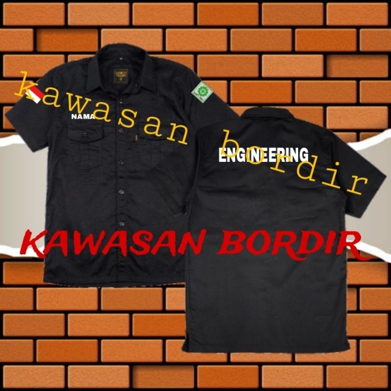 Terbaru seragam engineering kemeja engineering baju engineering pdh engineering bisa custom tulisan 