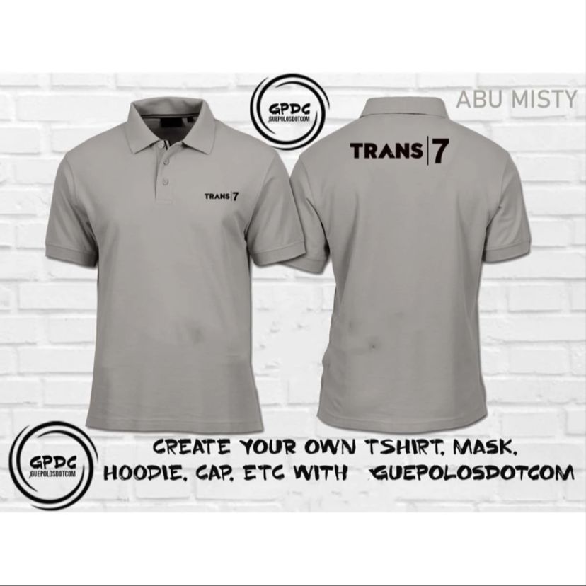 Poloshirt Trans7 - Kaos Polo Trans 7 - Kaos Trans7 - Polo Stasiun TV - Custom Polo - Kaos kerah