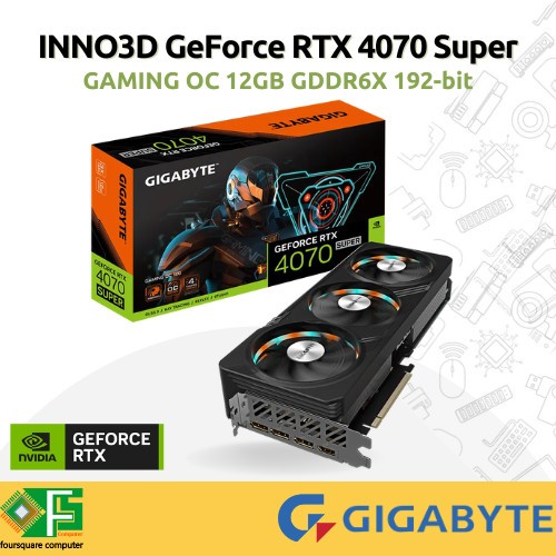 VGA Gigabyte GEFORCE RTX 4070 SUPER GAMING OC 12GB GDDR6X Resmi