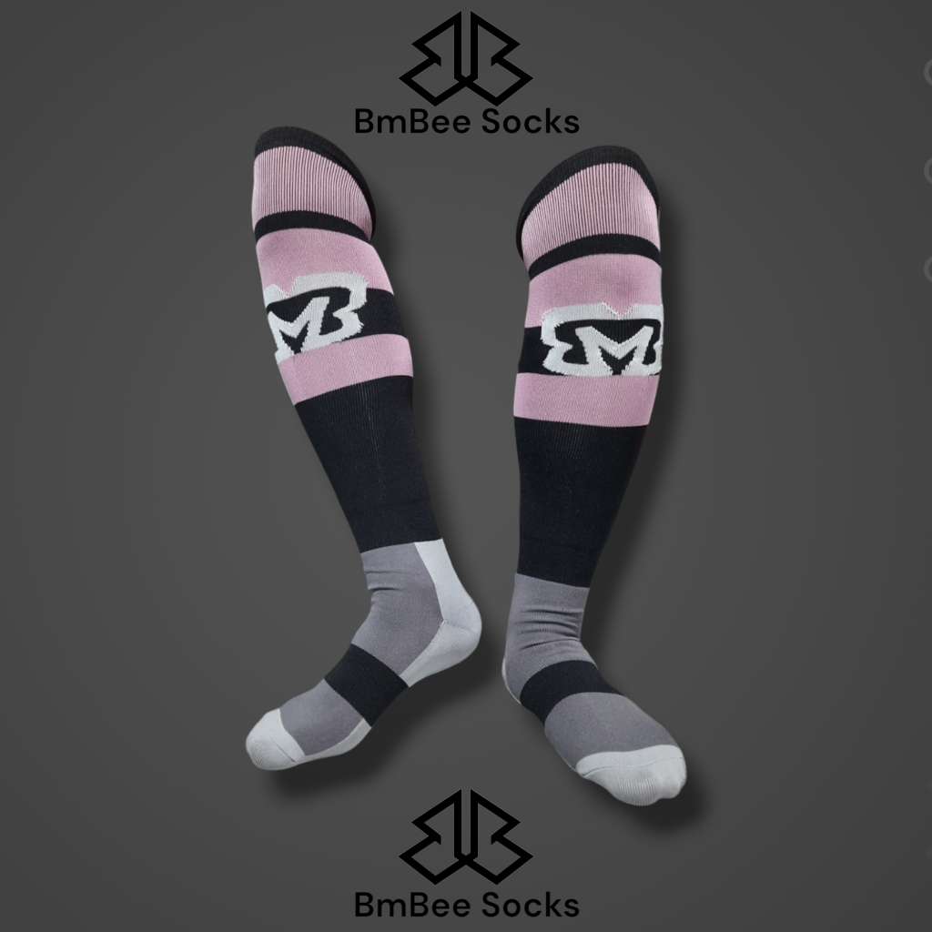 Kaos Kaki Bola / Futsal MBB APPAREL ORIGINAL HITAM PINK