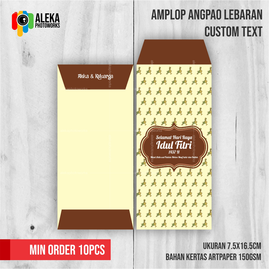 Amplop Angpao Lebaran Custom Design