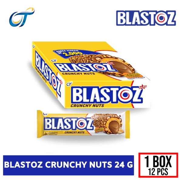 

BLASTOZ CRUNCHY NUTS 24GR - 1 BOX ISI 12 PCS