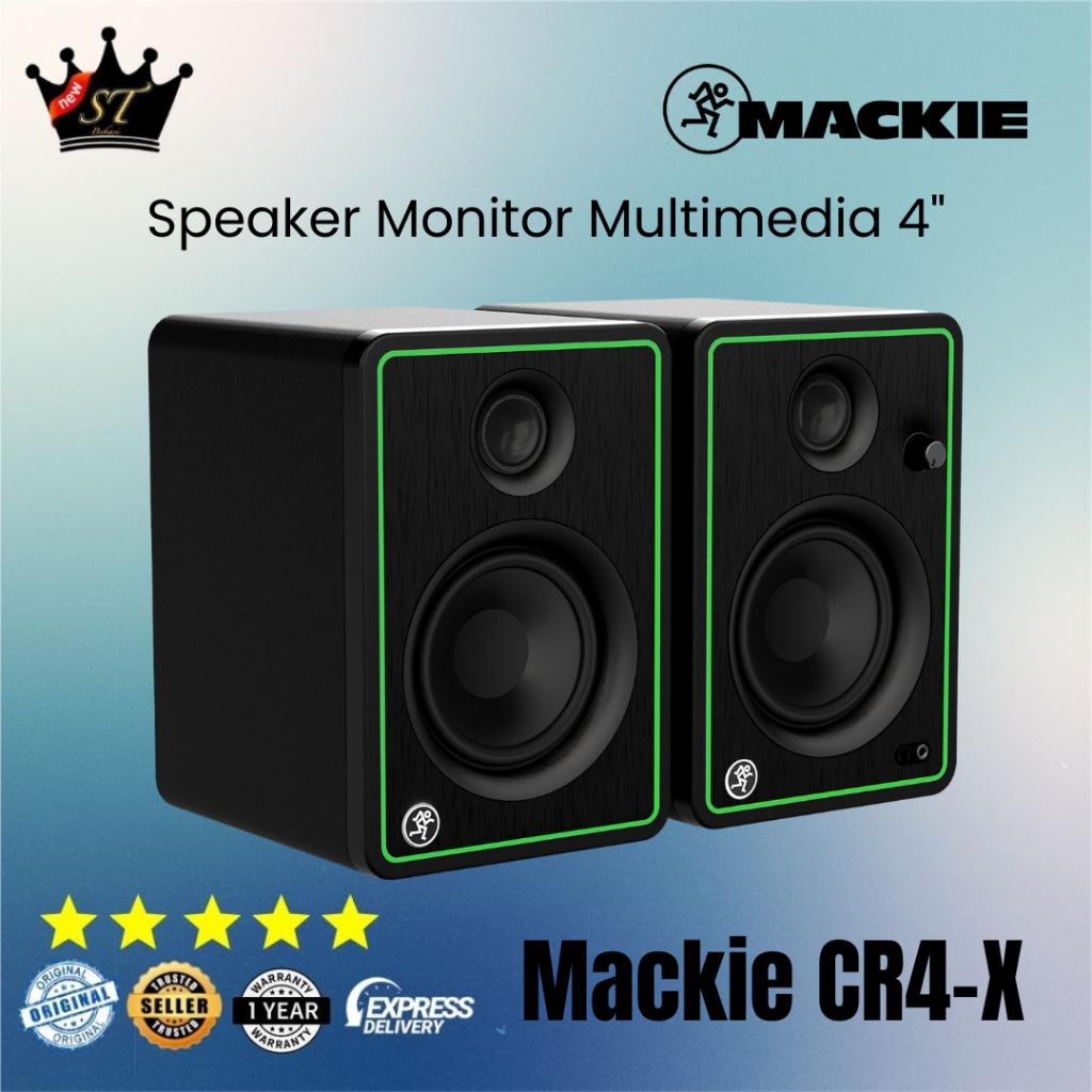 Mackie CR4-X CR4X CR4 Speaker Studio Monitor Reference Flat 4 Inch