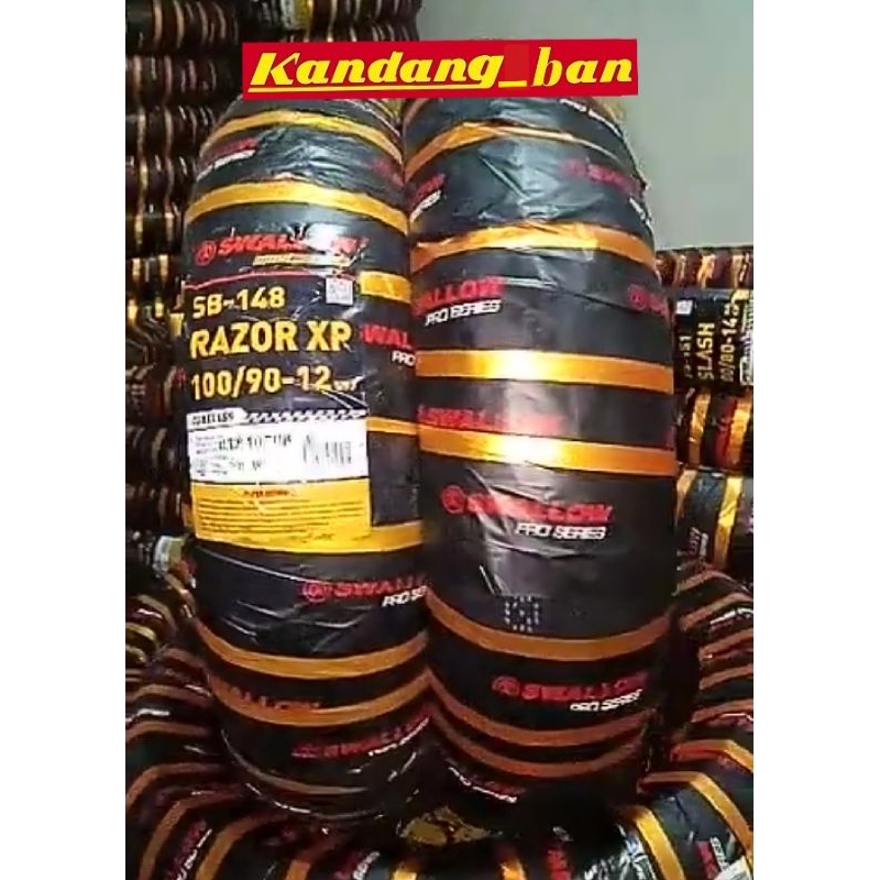 BAN TUBLES DONAT SCOOPY SWALLOW RAZOR XP 100/90-12 BAN DEPAN NEW SCOOPY, BAN BARU,FREE PENTIL