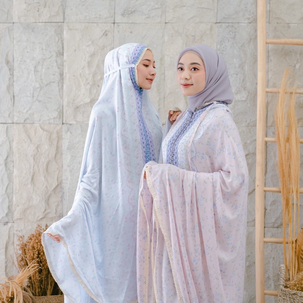 New event ZIANISA  Mukena Dewasa Rayon Border Silvana Series Allsize
