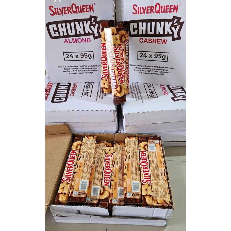 

Silverqueen Chungky Bar almond/ Cashew 85gr Murah Semarang