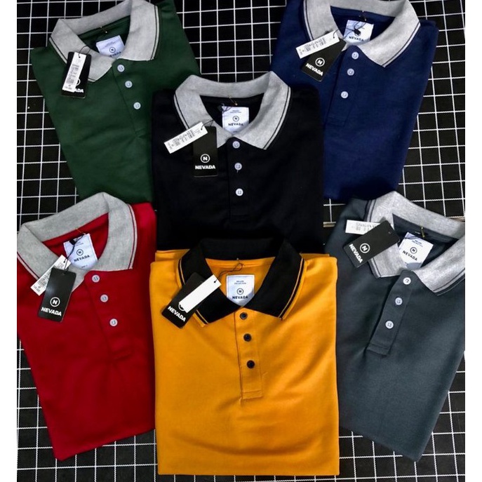 Swip up Kaos Kerah Polos Kerah Berkerah Nevaadaa Shirt Kaos Kerah Pria wanita Polos Wanita Nevaadaa