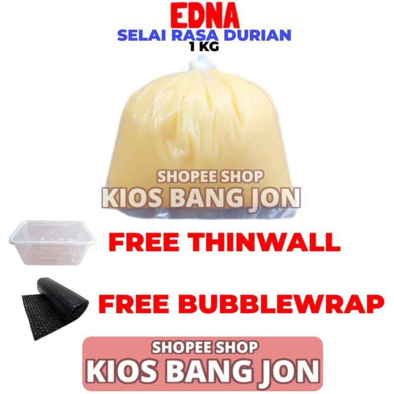 

Selai Buah Durian Repack 1kg Premium Merk Edna