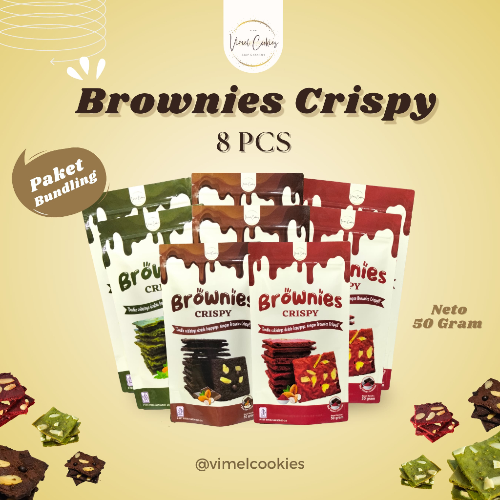 

PAKET 8 PCS BROWNIES CRISPY MIX (50 GRAM)