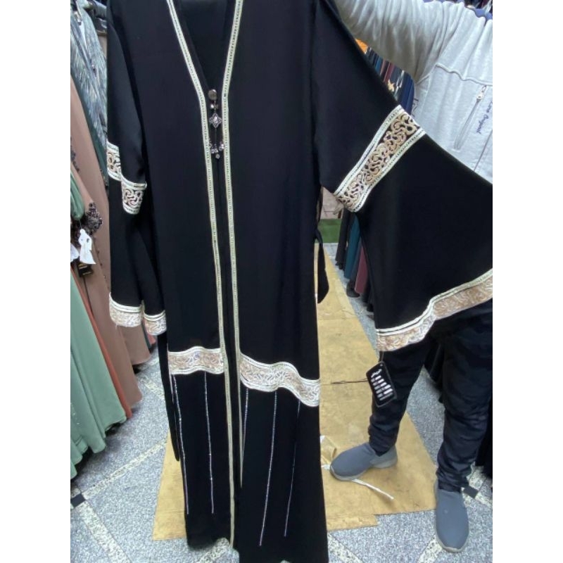 ABAYA MESIR,ABAYA KEKINIAN,ABAYA ELEGAN, FREE PASHMINA, TIDAK MENERAWANG, ABAYA REMAJA MESIR,02