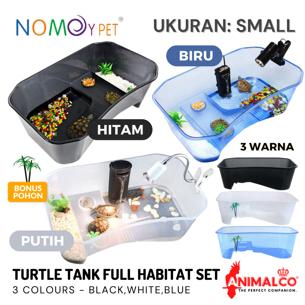 TANK TURTLE S AQUARIUM EMBER KANDANG VIVARIUM AKUARIUM FILTER RUMAH BAK TEMPAT BASKING KURA KURA AIR