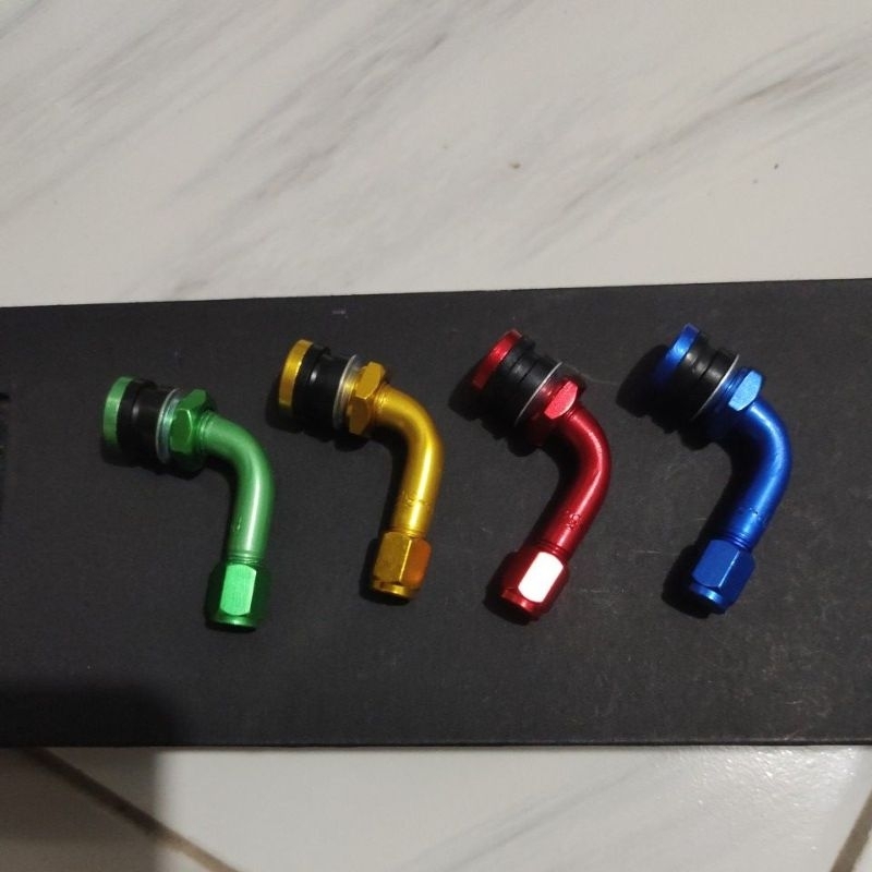 pentil ban tubles motor dan mobil model bengkok warna almu