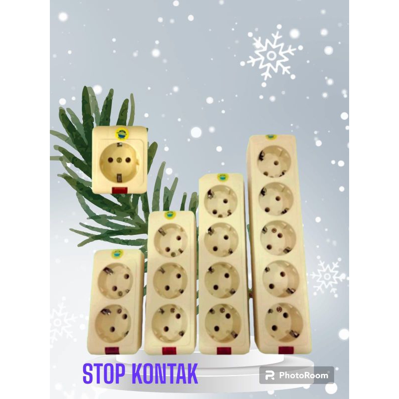 Stop Kontak ARDE 1-5 Lubang / Terminal Kuningan/Colokan Listrik