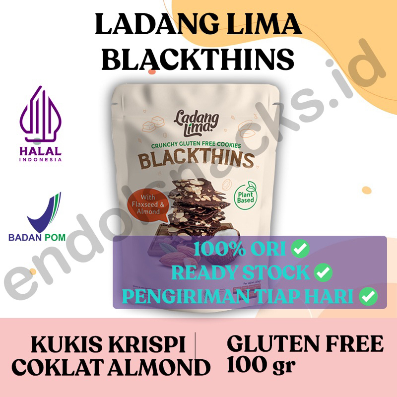 

Ladang Lima BLACKTHINS Mini Bites Healthy Cookies Gluten Free - 100 gr