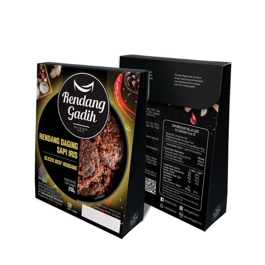 

HOT Rendang Daging Sapi Iris 25 g Rendang Gadih