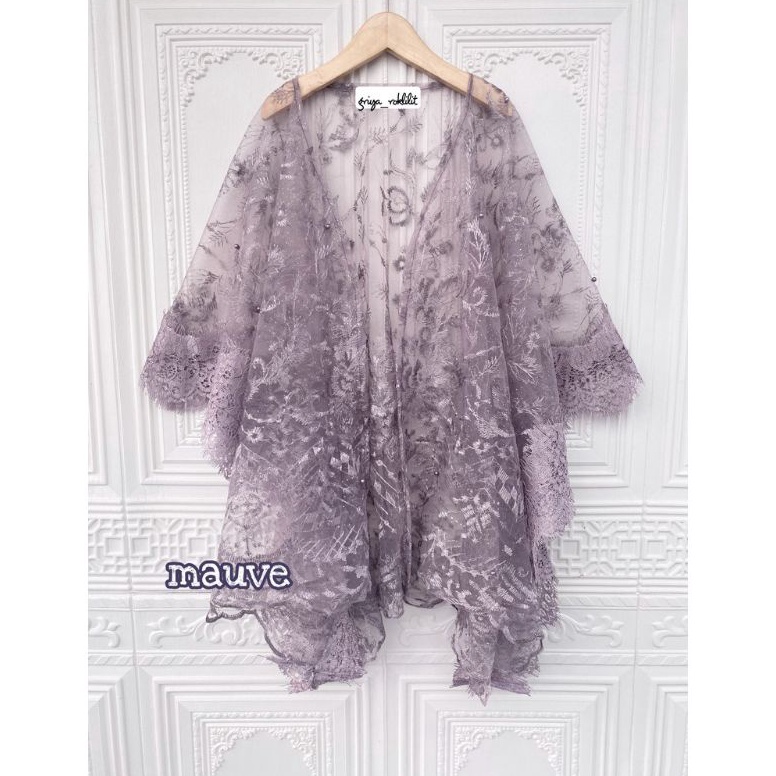 Maxi Promo Outer Brukat Cape Brukat Tile Mutiara Kebaya Simple