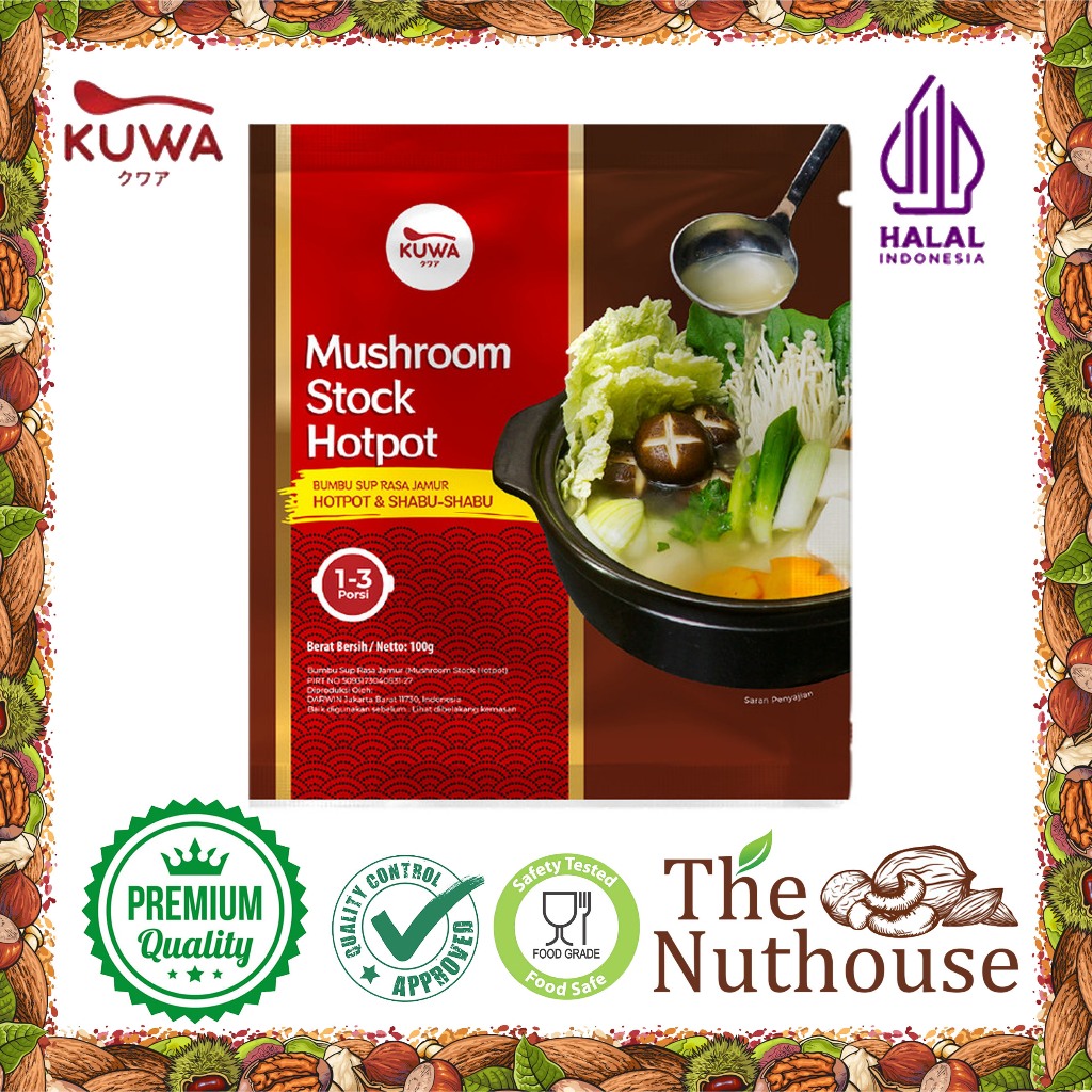 

KUWA Mushroom Stock Hotpot / Kaldu Sup Jamur 100gr [HALAL]