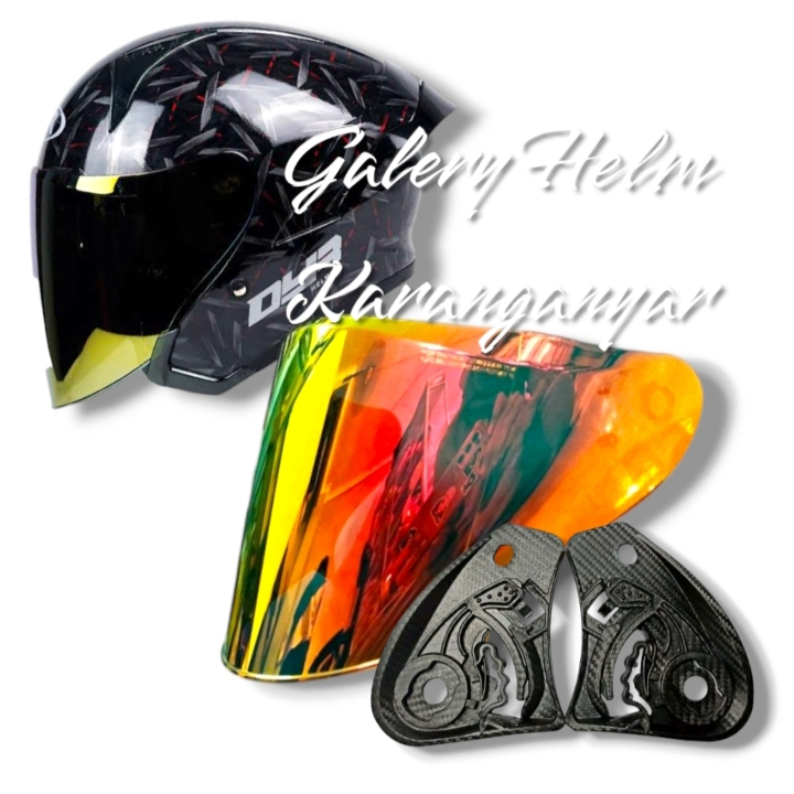 (TM2) Kaca Flat Visor DYR Subaru semua Varian Kaca helm DYR