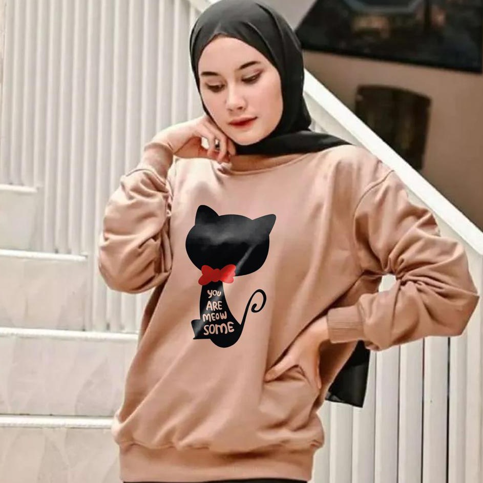 Serba Grosir  Kaos Lengan Panjang  Kaos Sweatshirt  Atasan Wanita  Atasan Wanita Lengan Panjang
