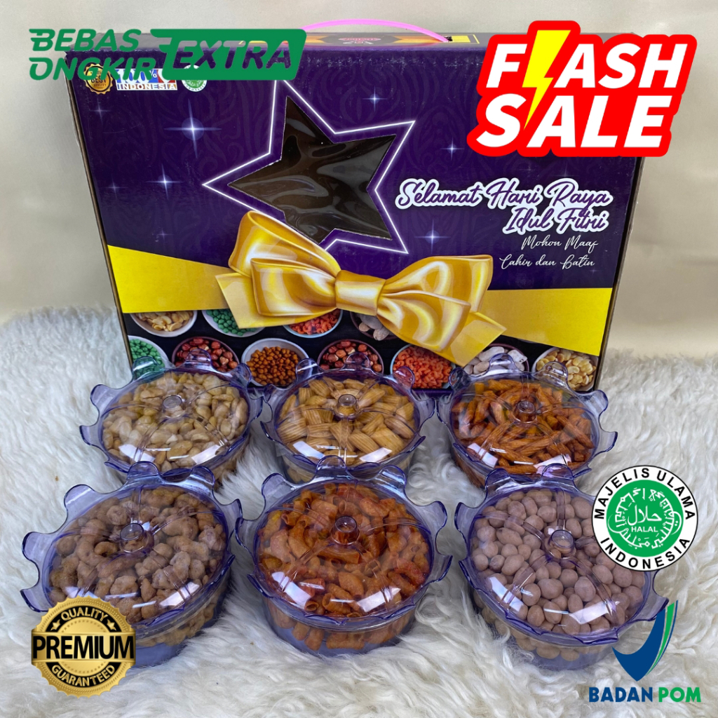 

PAKET KUE LEBARAN OVINA KACANG ISI 6 PARCEL KUE LEBARAN PAKET KUE KERING PARCEL HAMPERS LEBARAN