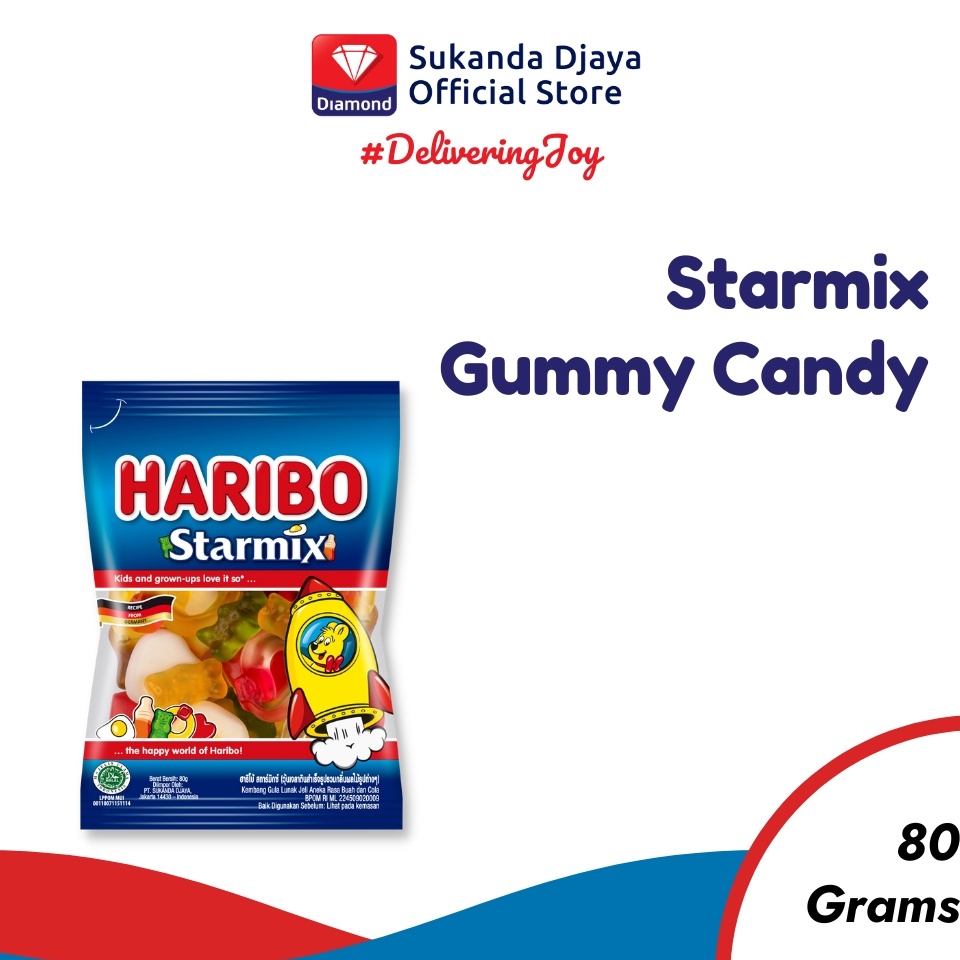 

Haribo Starmix Gummy Candy Permen 8 g