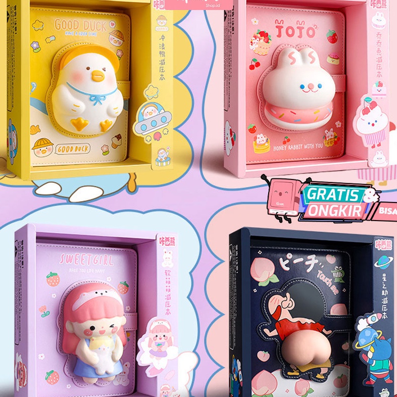 

Buku squishy book daily notebook Agenda buku catatan cute diary