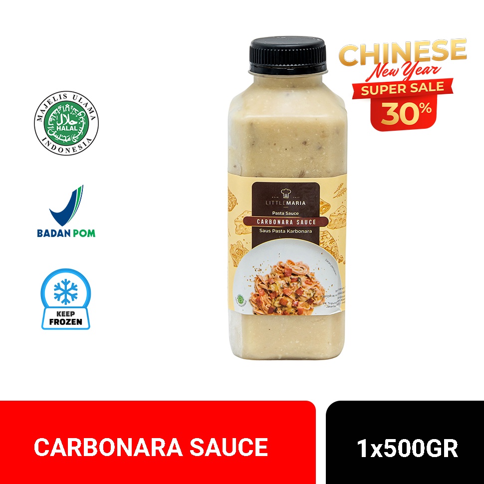 

GROSIR MURAH LittleMaria Carbonara SauceSaus Carbonara 5g