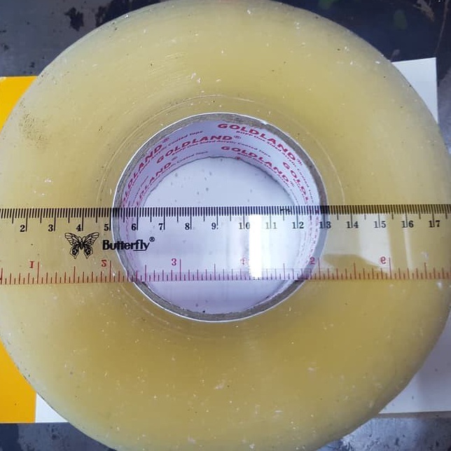 

Terbaru L Plakban jumbo Lakban 5 yard FULL Lakban Jumbo 2 inch