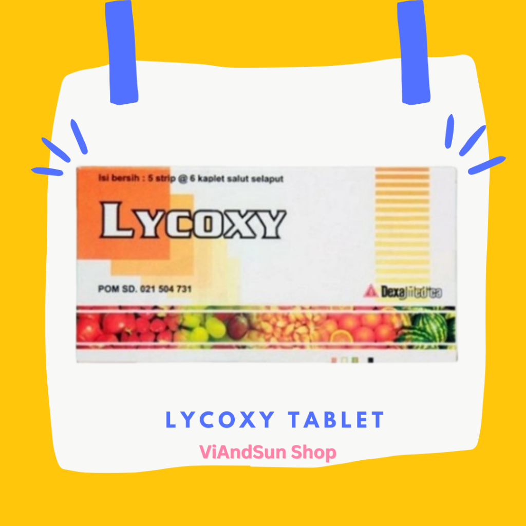 LYCOXY Tablet - Suplemen Antioksidan Daya Tahan Tubuh Multivitamin Licoxy Licoksi Likoksi
