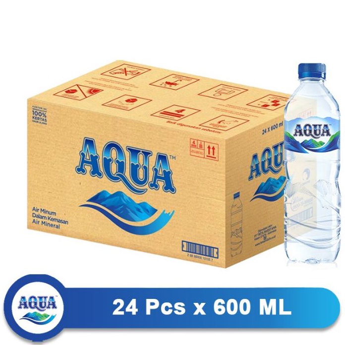 

Stok terbaru AQUA BOTOL AIR MINERAL 6 ML ISI 24 BOTOL PER DUS