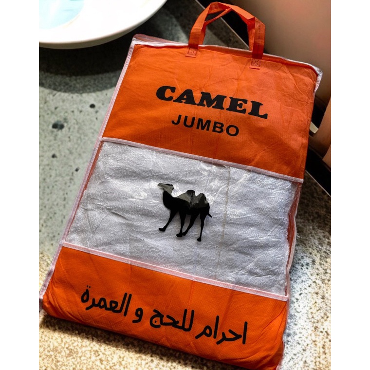 Swip up kain ihrom camel terlaris haji umroh alesya muslim grosir tanah abang