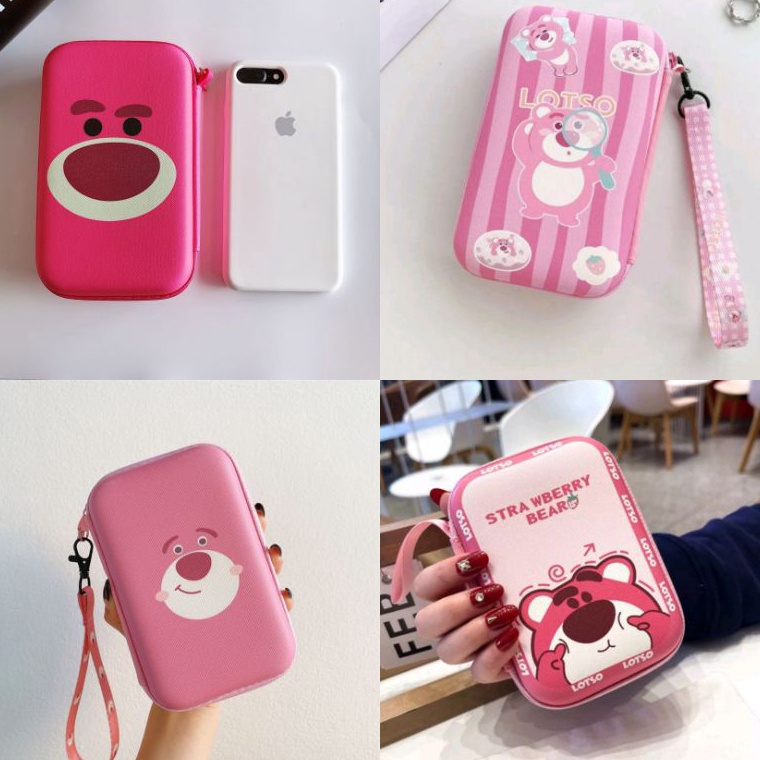 Terkini Dompet HandPhoneDompet PowerbankDompet HeadsetDompet Kabel Charger Karakter Kartun Lotso e T