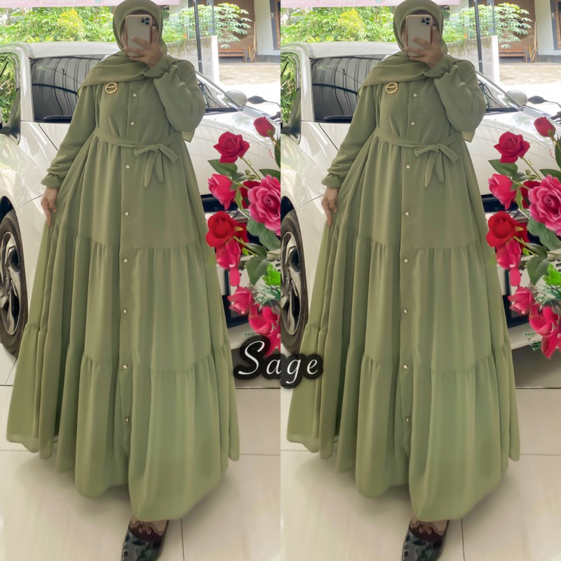 gamis set hijab ceruty NR