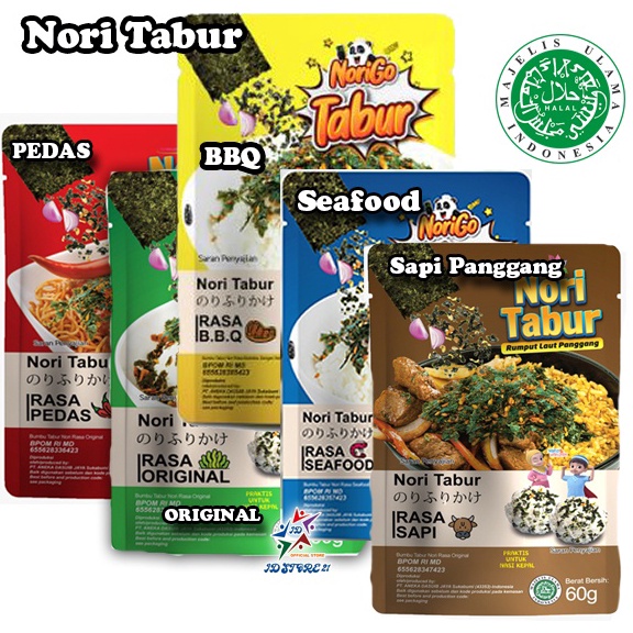 

BAYAR DITEMPAT Nori Tabur Rumput Laut Panggang 6g Halal