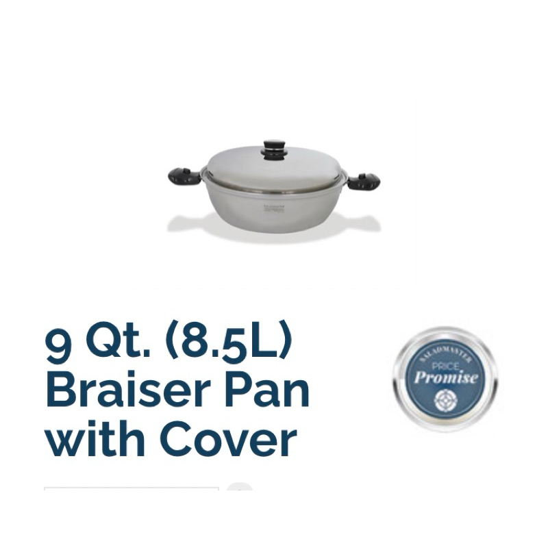 Saladmaster Braiser Pan 9 Qt | Panci Saladmaster Ukuran 9 Liter