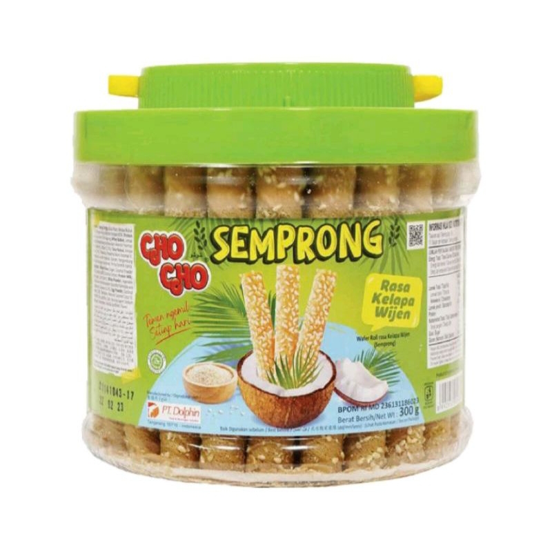 

Cho Cho Wafer Roll Semprong Kelapa Wijen 300gr