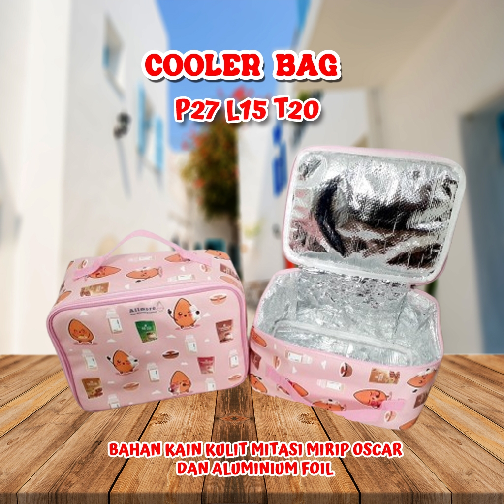 

Hampers Souvenir Ultah mewah Lunch Cooler Bag Alumunium Foil Premium Custom Fullprint