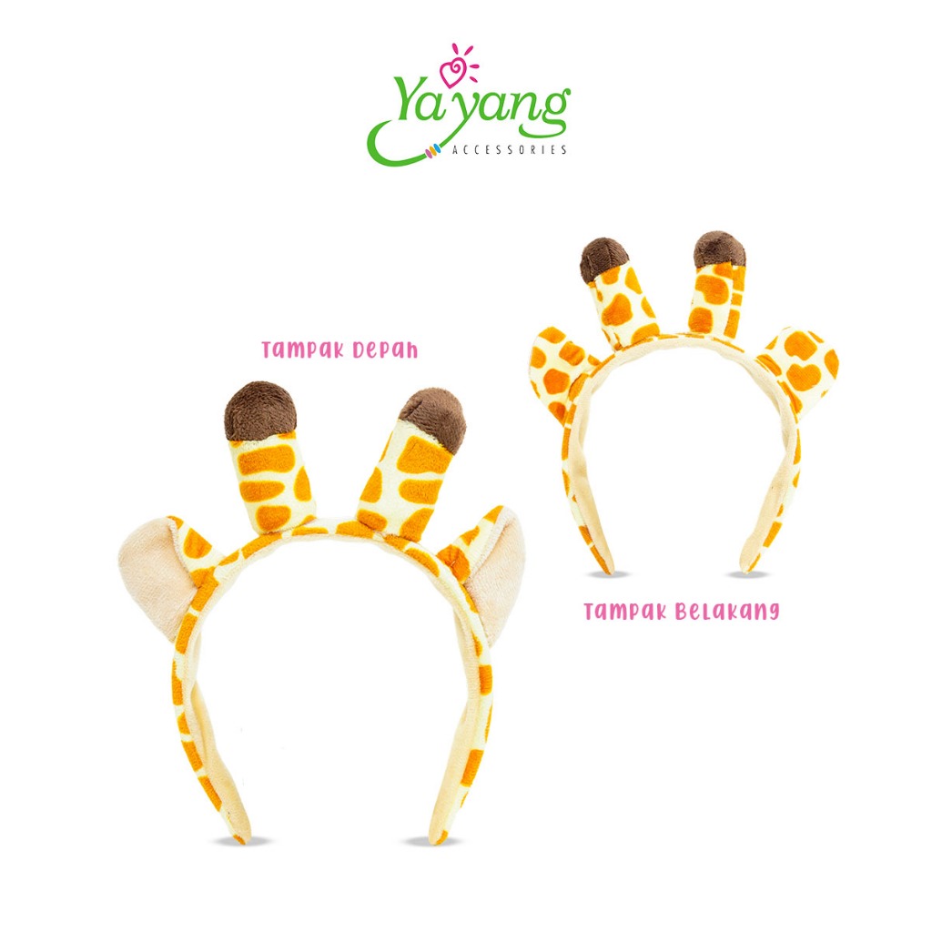 YAYANG Bando Tanduk Jerapah - Bando Lucu Karakter - NAN6387