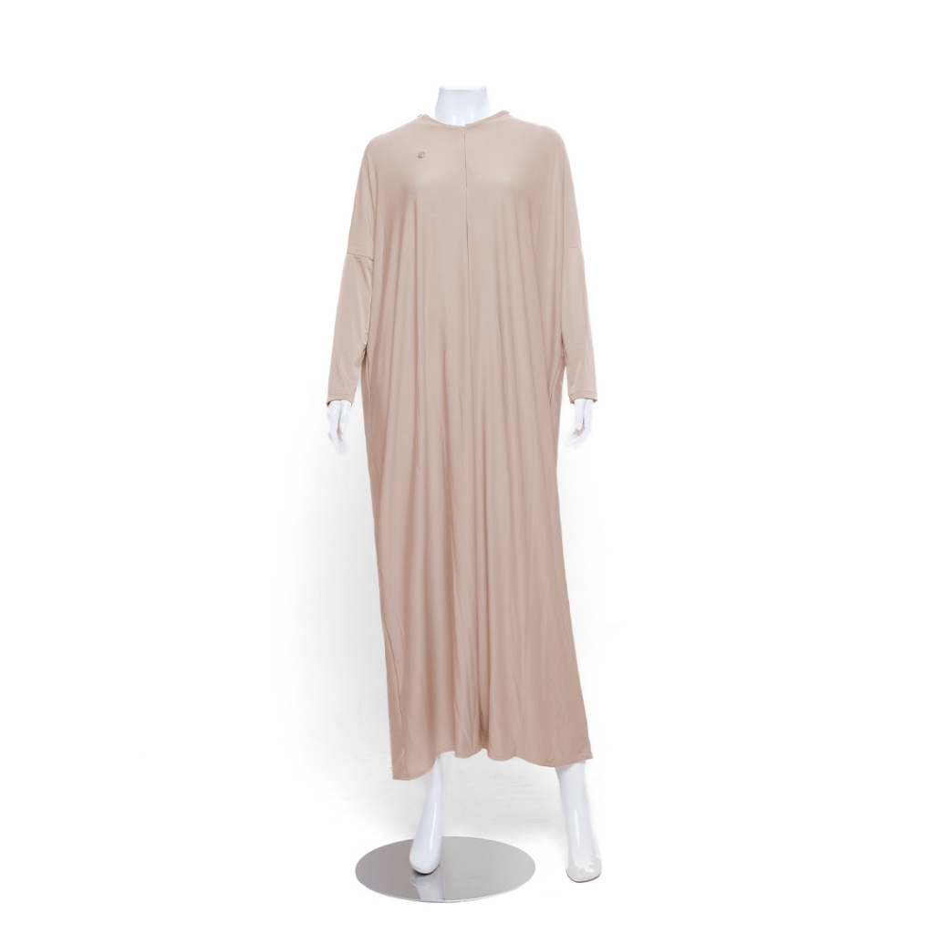 RnW | Neeya Abaya Dress - Gamis Abaya Syari Busui Friendly-Nude