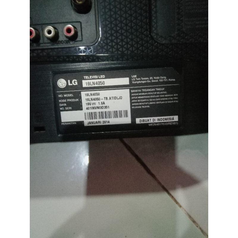 Mainboard TV LG 19LN4050 Second Normal