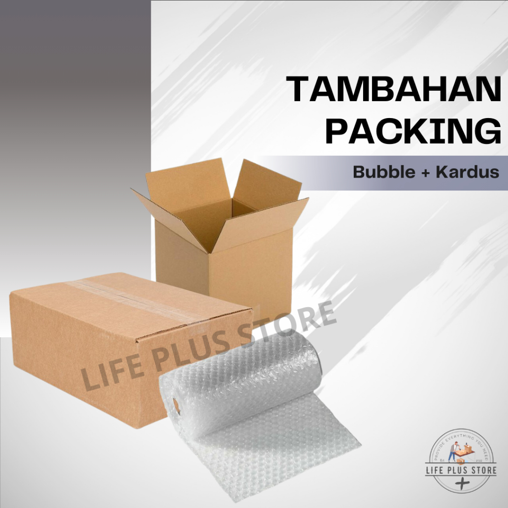 

Packing Tambahan Bubble Wrap dan Kardus